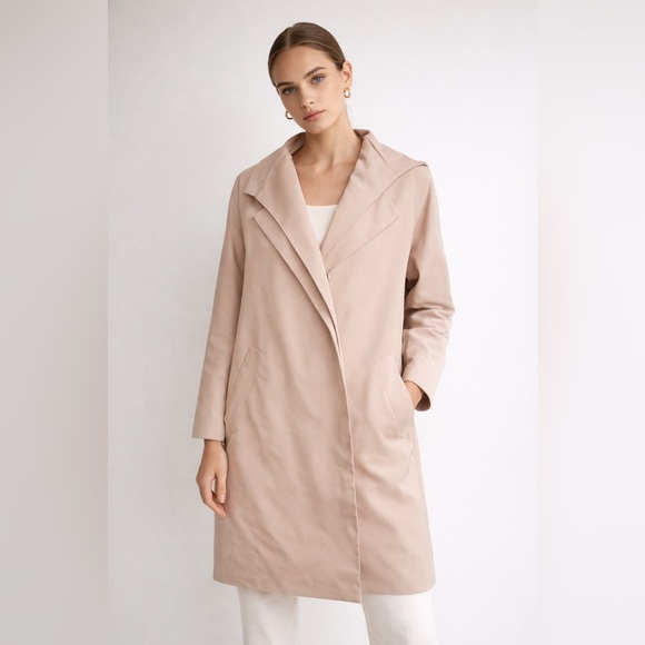 LYNN Kenneth Lynn Jackets & Blazers - LYNN Kenneth Lynn Beige Lightweight Trench Coat – Size 2 (Bust 85cm)